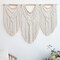 Large Macrame Wall Hanging Boho Woven Tapestry with Wooden Beads, Handmade Chic Bohemian Wall Decor for Bedroom, Living Room, Apartment, or Wedding & Party Decorations, 43" x 32"